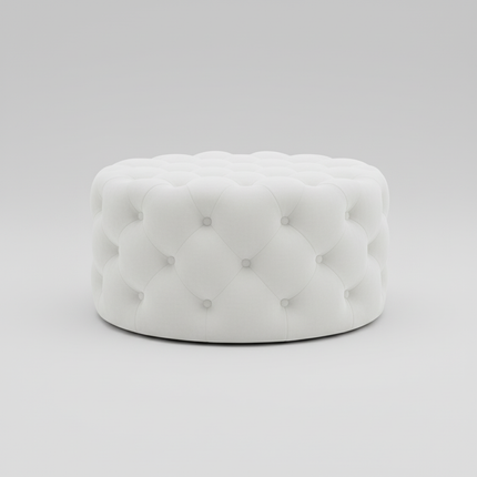 60cm Nordic Velvet Stool Round Pouf Ottoman Vintage Makeup Stool Living Room Footrest Soft Bedroom Bench Shoe Changing Stool