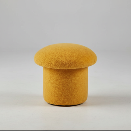 Nordic Ottomans Lovely Mushroom Fabric Art Makeup Stool Creativity Bedroom Step Round Stools Bedroom Furniture Foot Stool Pouf