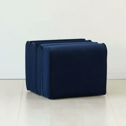 Shoe Change Stool for Living Room Fitting Room Bedroom Fashion Designer Sofa Foot Stool Frame Bed End Stool  Flannel + Wood