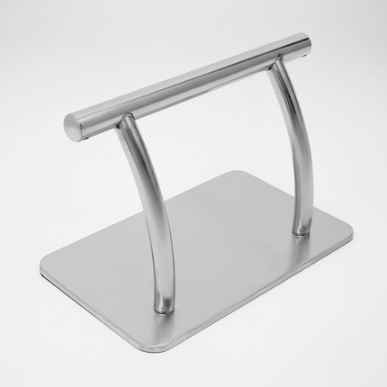 Stainless Steel Footrest Silver Chair Footrest Lightweight Floor Standing for Hair Salons Beauty Salons Homes Offices