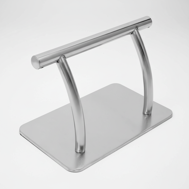 Stainless Steel Footrest Silver Chair Footrest Lightweight Floor Standing for Hair Salons Beauty Salons Homes Offices