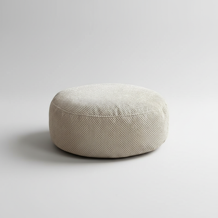 Fabric Removable and Washable Round Floor Futon Seat Pouf Ottoman Foot Rest  Window Living Room Tatami Low Stool Pedal