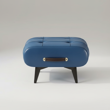 Light Luxury High-End Multi-Use Leather Platform Stool for Living Room Coffee Table Sofa Footrest Shoe Storage Doorway