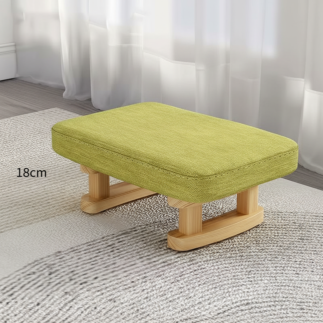 Colofull Small Wooden Stool Footrest Seat with Non-Slip Pad Small Square for Household Living Room Hallway Sofa Tea Stools