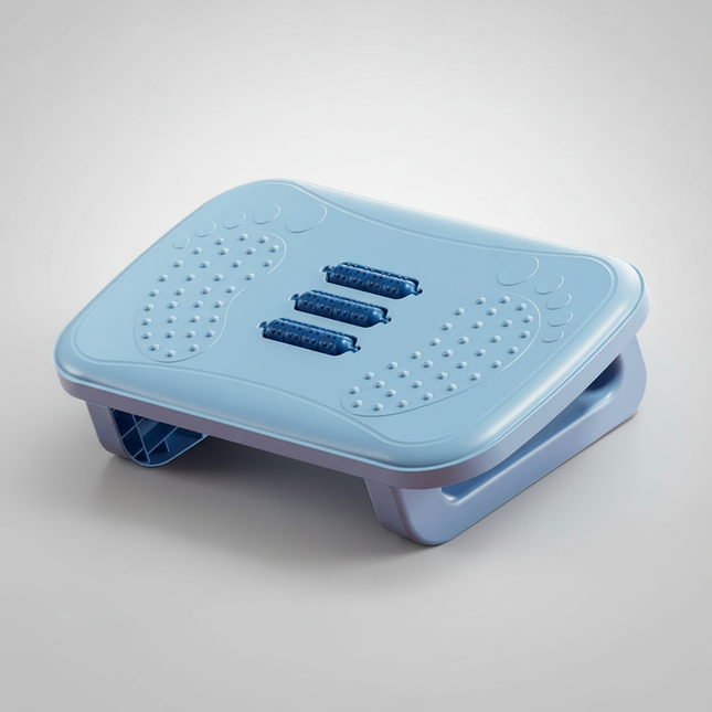 Foot Rest Under Desk Leg Rest with Roller Massage Foot Nursing Stool Foot Stool for Car Computer Desk Women Men Living Room Home