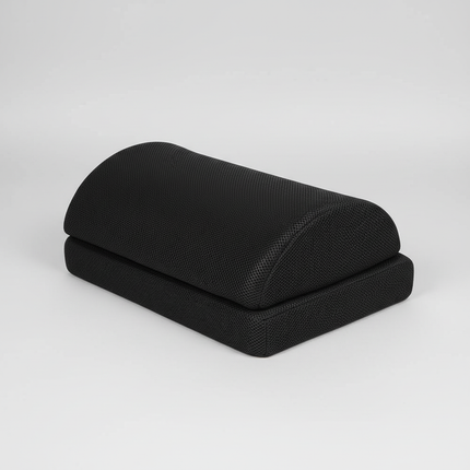 2 Heights Adjustable Foot Rest Under Desk, Soft Memory Foam Footrest Under Desk  for Foot Rest At Work, Home, Airplane, Travel