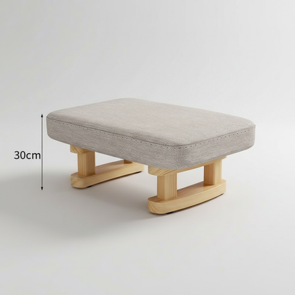 Colorful Small Wooden Stool with Non-Slip Pad Footrest Seat Square Household Living Room Hallway Sofa Tea Stools