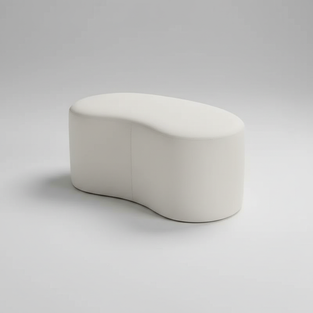 Luxury Stool INS Lamb Changing Wool Foot Stool Bedroom Pouf Nordic Shoe Ottoman Creative Design Living Room Floor Sofa Bench