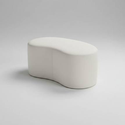 Luxury Stool INS Lamb Changing Wool Foot Stool Bedroom Pouf Nordic Shoe Ottoman Creative Design Living Room Floor Sofa Bench