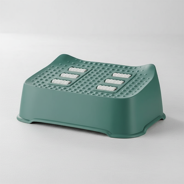 Footstool Under the Table Home Use Resting Legs Footrest Office Foot Pedal Stepping Board Office Comfort Footrest Creative Rolle