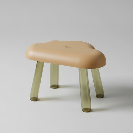 Bathroom Cloud Stool Plastic Transparent Toilet Non-slip Household Low Chair Step Foot Pad Step Bath Small Board