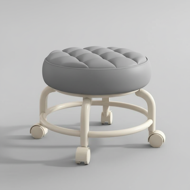 Universal wheel stool household pulley 360 degree rotation children's footstool small round stool