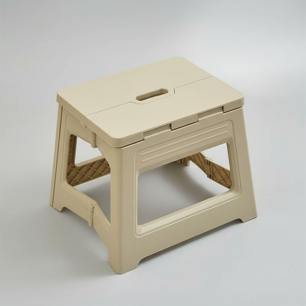 Lightweight Folding Step Stool Multi Purpose Handheld Thickened Footstool Non-Slip Plastic Small Benches Kitchen
