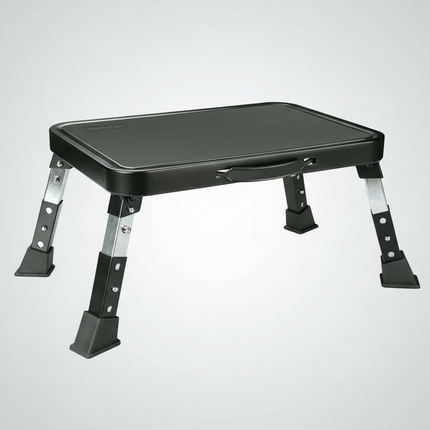 3-speed adjustable folding step stool for adults and seniors, safer metal step stool, sturdy and stable step stool