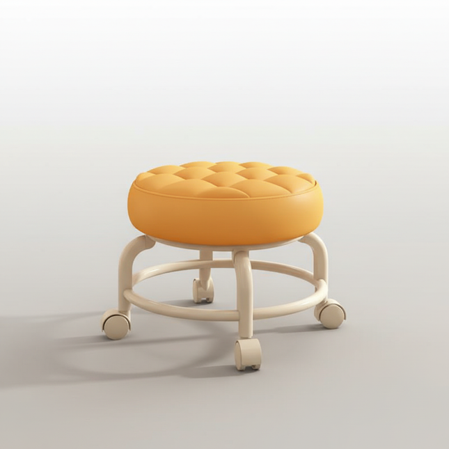 Universal wheel stool household pulley 360 degree rotation children's footstool small round stool