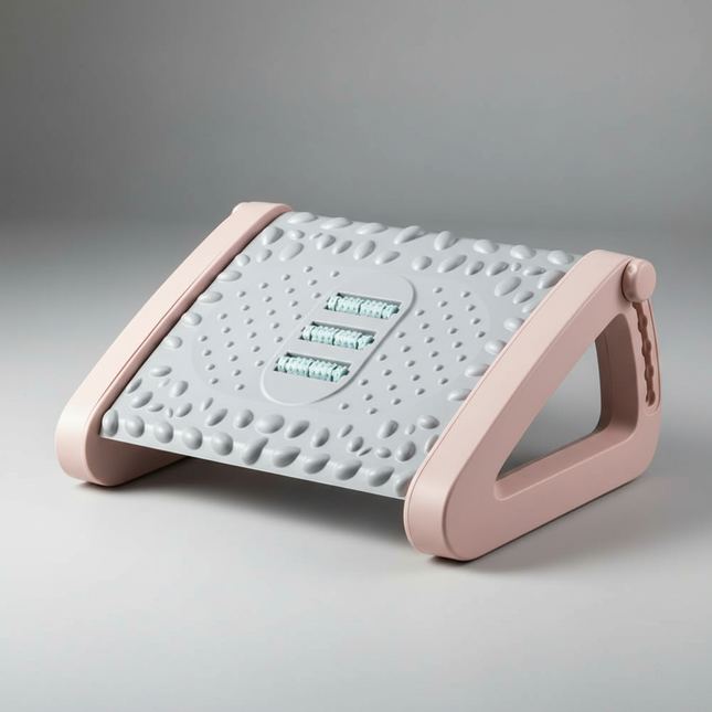 43*32cm Office Stool Footrest With Ergonomic Design Relieve Pressure Improve Comfort Footstool Massage Rollers For Office Space