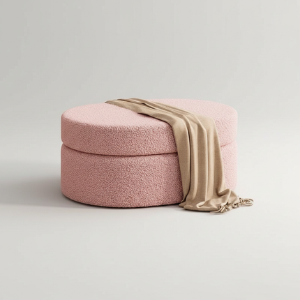 Home Furniture Stool Creative Storage Boxes Lamb Cashmere Hallway Bench Advanced Foot Seat Multifunctional Shoe Changing Stool