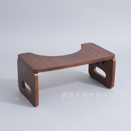 Wooden Bathroom Step Stool Foldable Maternity Toilet Stool Stable Elderly Footrest for Toilet  Durable Commode Step for Home