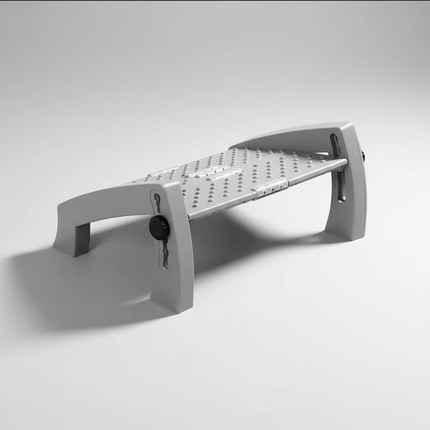 BEISHI Under Desk Footrest Portability Foot Rest  Ergonomic Foot Stool With Massage Rollers Pain Relief for Home Office Work