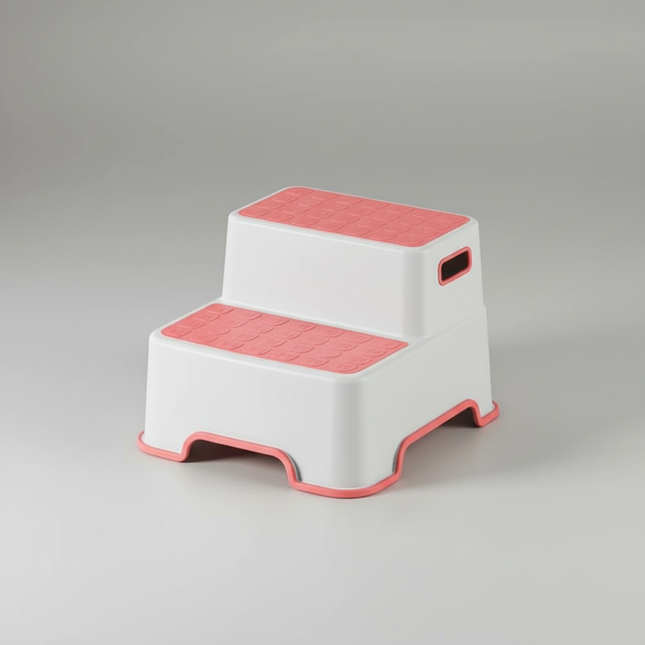 Kids Non Slip Step Stool for Washing Hands and Brushing Teeth Height Adjustable Foot Rest Ladder for Bathtub Sink Use 124