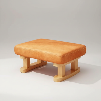 Colorful Small Wooden Stool with Non-Slip Pad Footrest Seat Square Household Living Room Hallway Sofa Tea Stools