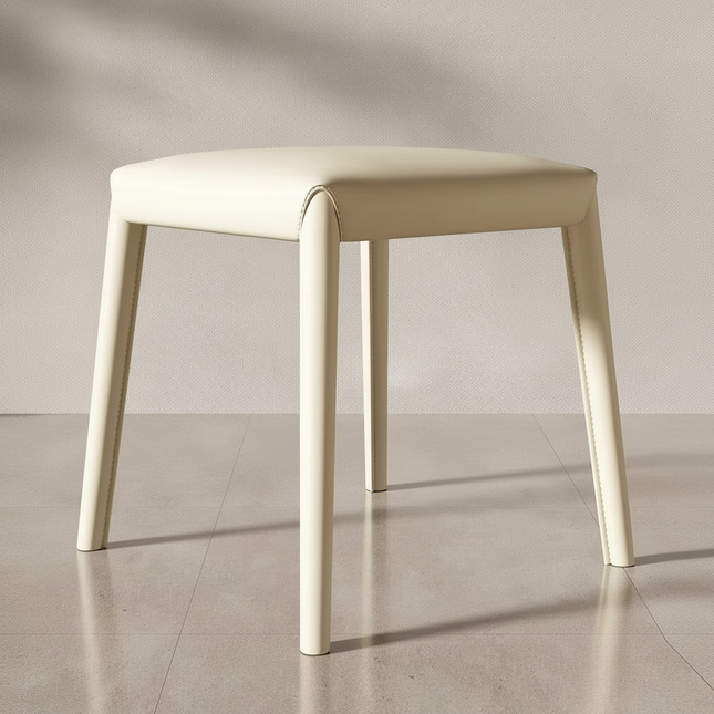 French Footstool Saddle Leather Stool Home Stackable Bench Living Room Small Stools Entrance Porch Shoe Changing Stools