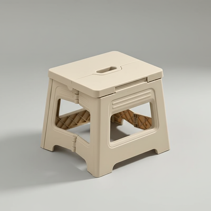 Lightweight Folding Step Stool Multi Purpose Handheld Thickened Footstool Non-Slip Plastic Small Benches Kitchen