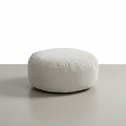 Fabric Removable and Washable Round Floor Futon Seat Pouf Ottoman Foot Rest  Window Living Room Tatami Low Stool Pedal
