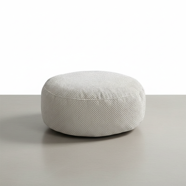 Fabric Removable and Washable Round Floor Futon Seat Pouf Ottoman Foot Rest  Window Living Room Tatami Low Stool Pedal