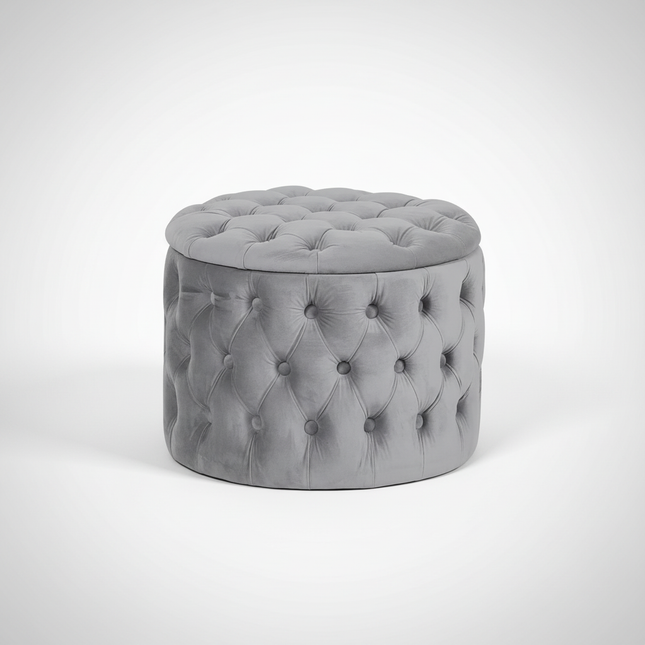 Nordic Luxury Sofa Footstool Living Room Bedroom Wardrobe Rest Stool Internet Celebrity Pink Fabric Storage Round Sofa Stool