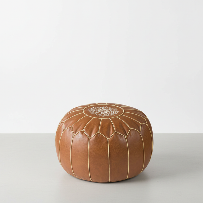 Unstuffed Pouf Cover under Desk Bedroom Decor Foot Rest Cover Large Embroider Craft Foot Rest Patio Seat Cover Footstool Cover