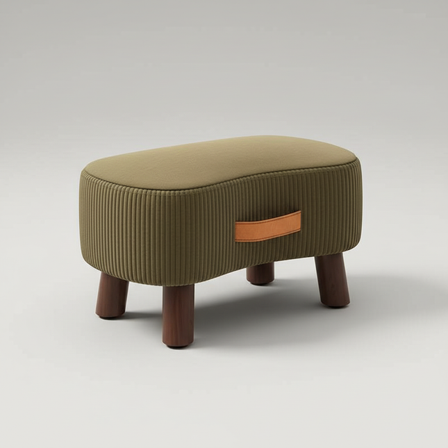 Potable Small Wood Chair Household Shoe Changing Stool Sofa Living Room Foot Rest Stool Tea Table Children Bathroom Footstool