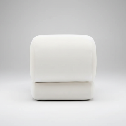 Modern Foot Stool Ottoman, S-Shaped Velvet Vanity Stool, Upholstered Sofa Footrest Extra Seating Pouf for Bedroom