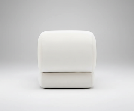 Modern Foot Stool Ottoman, S-Shaped Velvet Vanity Stool, Upholstered Sofa Footrest Extra Seating Pouf for Bedroom