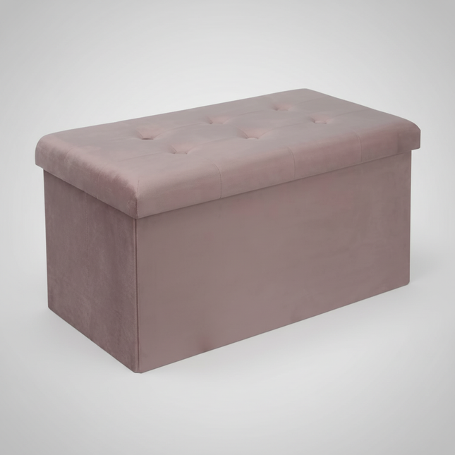 WOLTU Functional Storage Foot Stool Ottoman Bench Folding Chest Storage Cube Colorful Storage Box Upholstered Seat Removable Lid