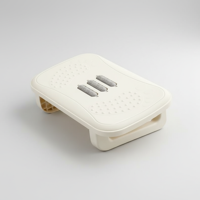 Portability Foot Rest Under Desk Footrest Ergonomic Foot Stool with Massage Rollers Foot Rest for Home Office Work Fast Ship