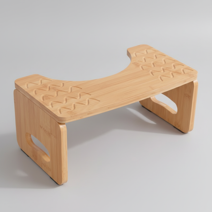 Wooden Bathroom Step Stool Foldable Maternity Toilet Stool Stable Elderly Footrest for Toilet  Durable Commode Step for Home