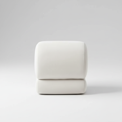 Vanity Stool, Modern S-Shaped Pouf Ottoman Footrest Makeup Chair Foot Stool Under Desk, Decorative Floor Seat