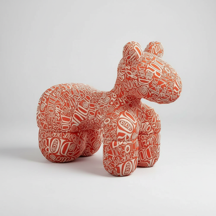 Cute Animal Shaped Foot Stool Internet Celebrity Pony Chair Cartoon Puppy Seat Childrens Furniture Adult Shoe Changing Bench