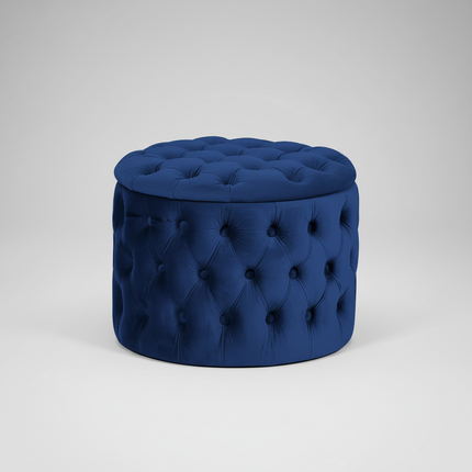 Nordic Luxury Sofa Footstool Living Room Bedroom Wardrobe Rest Stool Internet Celebrity Pink Fabric Storage Round Sofa Stool