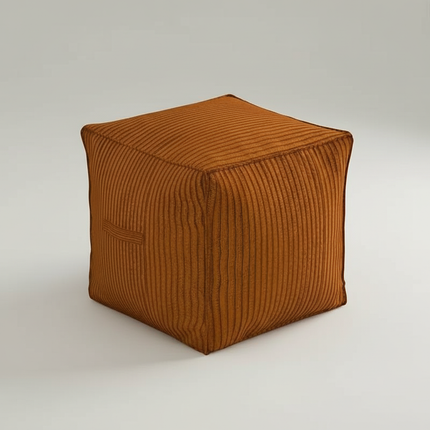1 PCS Unstuffed Square Pouf Ottoman Storage Footrest Cover For Organizing Clothes Blankets Kids Toys Stylish Home Decor