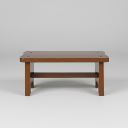 Bamboo Made Foot Stool for Bedside Vintage Step Stool Mini Get Up Anti Slip for Bedroom Bathroom Kitchen