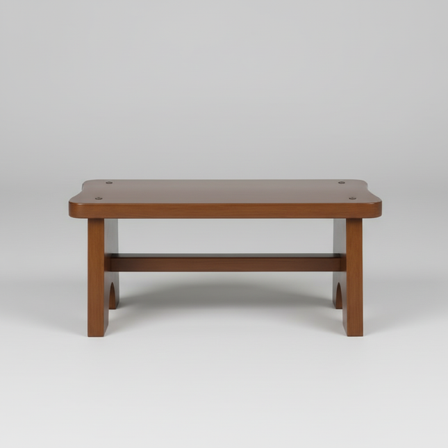 Bamboo Made Foot Stool for Bedside Vintage Step Stool Mini Get Up Anti Slip for Bedroom Bathroom Kitchen