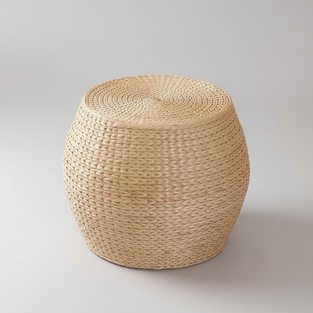 Straw Pier Changing Shoe Stool Tatami Round Stool Hallway Ottoman Furniture For Home Hand Woven Bedroom Rattan Chair Modernity