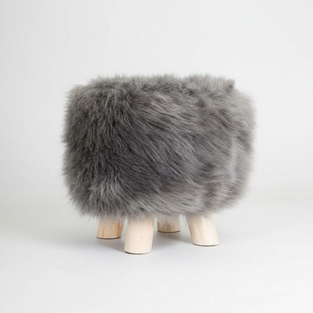 Adorable Shoes-changing Stool Plush Wooden Footrest Removable Chair Cover Soft Seat Cushion Home Decor Furnitu 가구 걸상