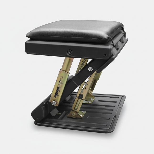 Adjustable Footrest 4-Level Height Removable Pad Ergonomic Design Universal Car Home Office Travel Portable Anti-Slip Footstool