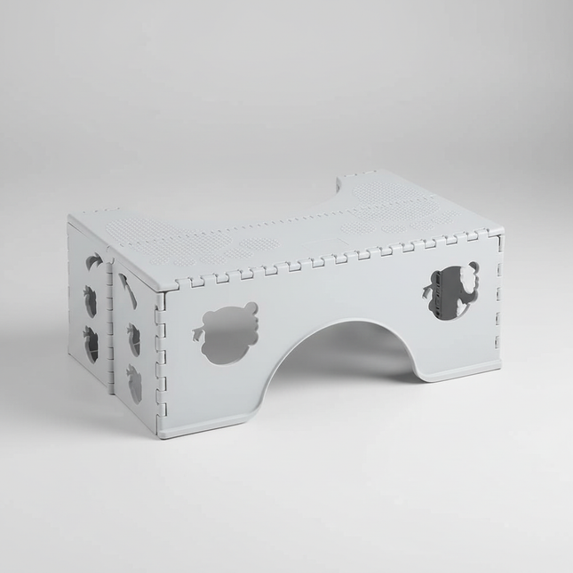 Squatting Toilet Stool Folding Proper Posture Poop Potty Stool Portable Travel Footstep With Anti-Slip Feet Adults Poop