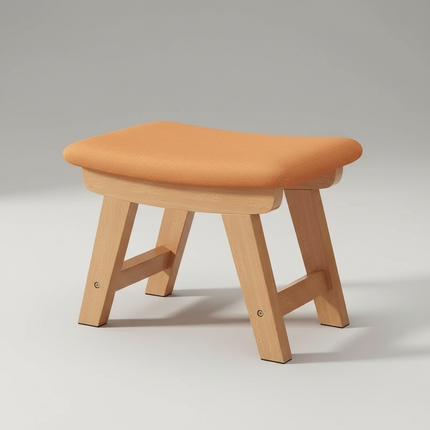 Cloth Small Stool Creative Household Shoe Stool Tea Table Stool Living Room Wood Solid Bench Modern Simple Sofa