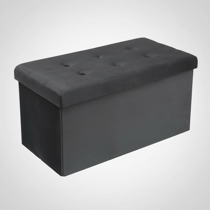 WOLTU Functional Storage Foot Stool Ottoman Bench Folding Chest Storage Cube Colorful Storage Box Upholstered Seat Removable Lid