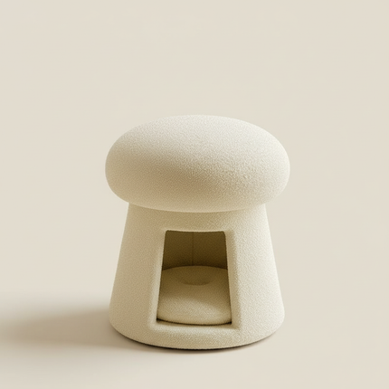 Nordic Living Room Ottomen with Cat Pet Nest Shoes Changing Stool Low Chair Bench Footrest for Hallway Entrance Decor Furniture